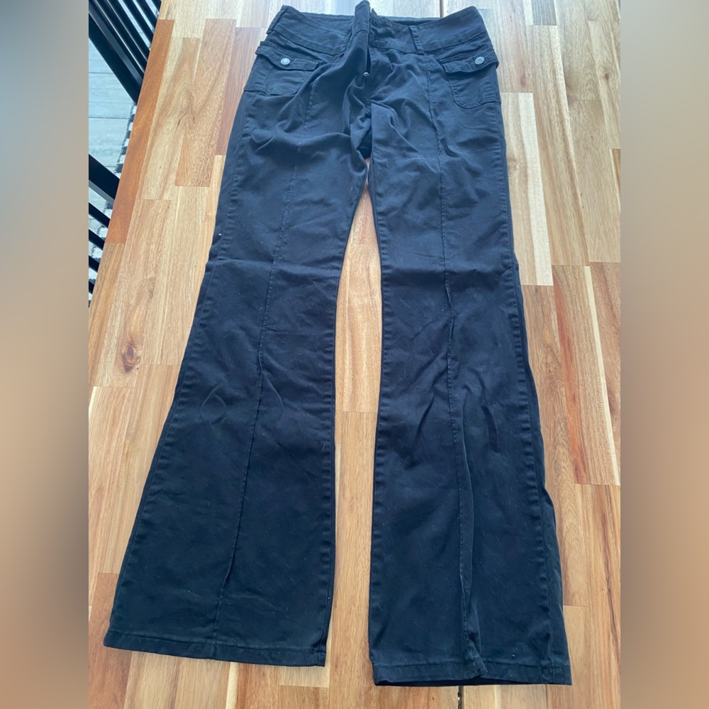 John Galt Navy Agatha Low Rise Pants
